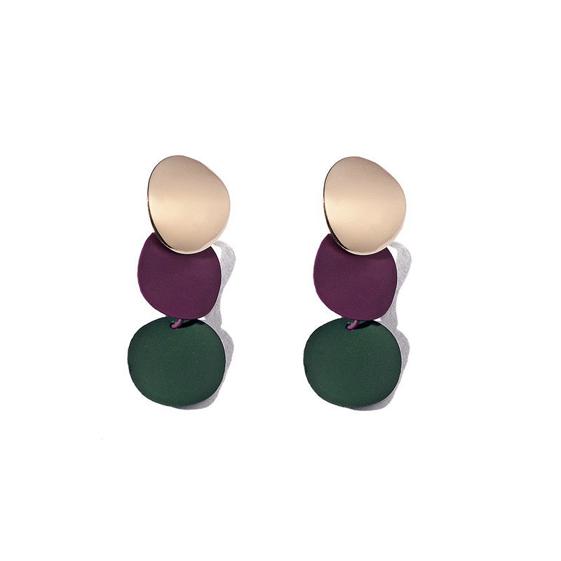 E7347 Aretes esmaltados aleacion 5cm