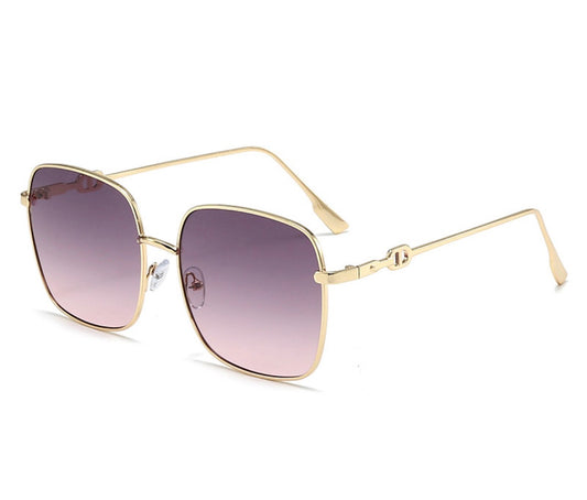 Lent22 lentes cuadrados protección UV400 Para mujer brillantes