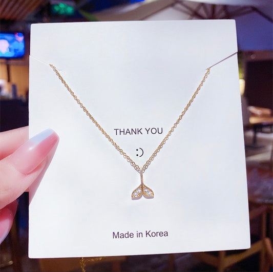 C1231 Collar  cola de sirena acero de titanio