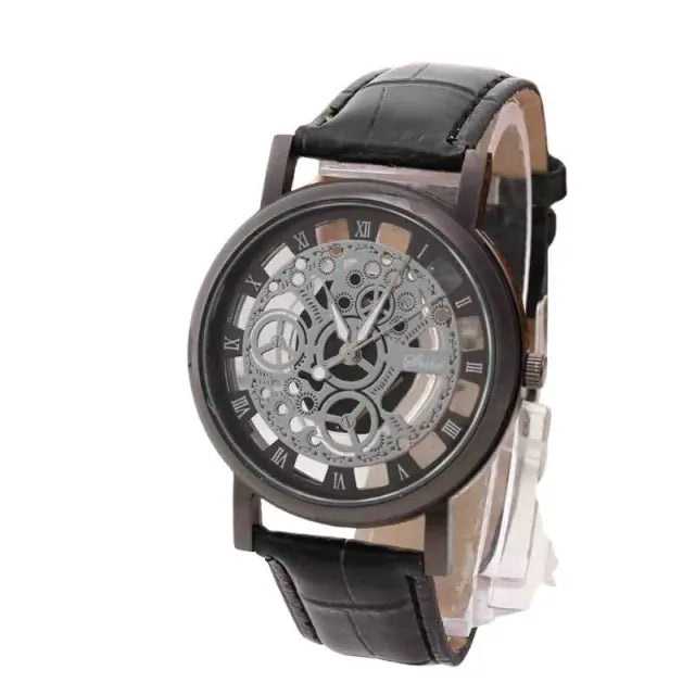 R90B-Reloj-Hombre-Correa-Imitacion-Cuero-Manecilla-Engran-Negro