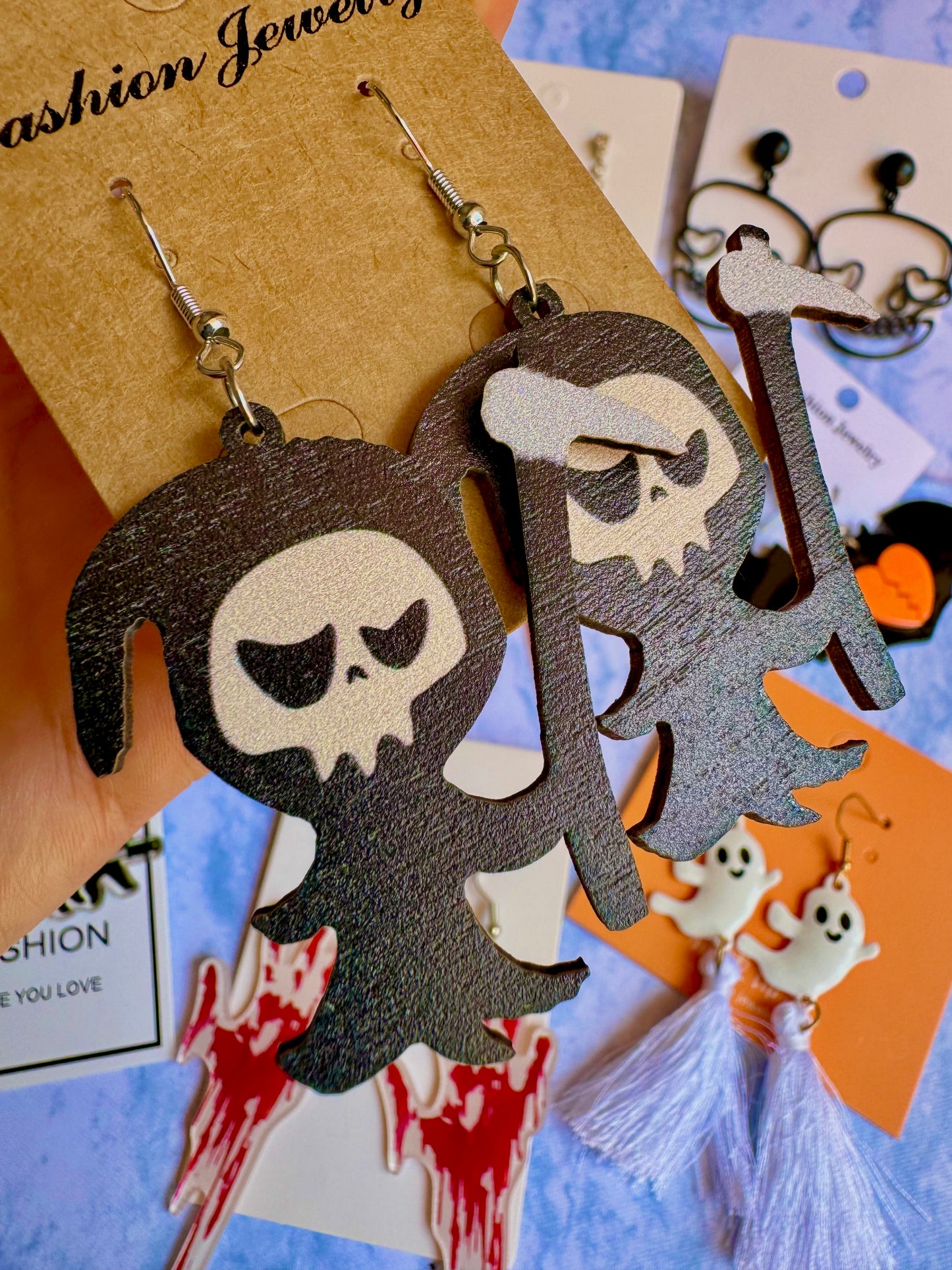 E551 Aretes Esqueleto Halloween