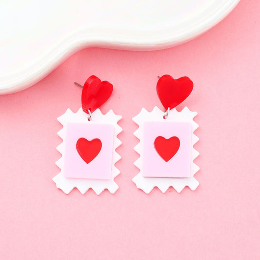 E5205 Aretes corazon san Valentín 4cm
