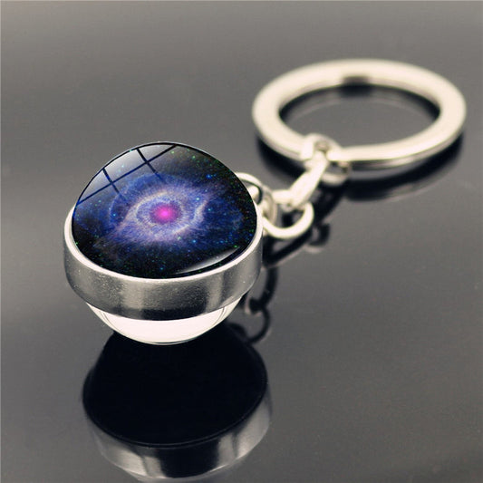 K146 Llavero universo azul aleacion 10cm