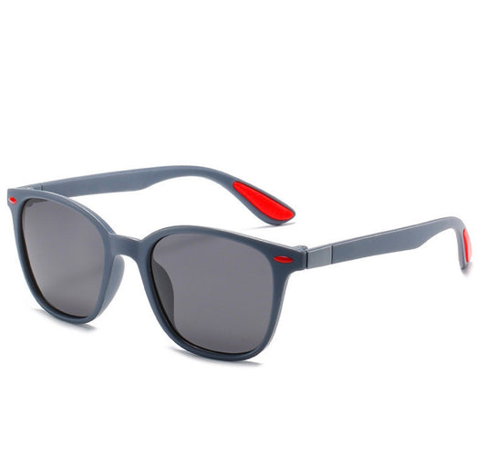 L161 Lentes gris rojo protección UV 400 hombre