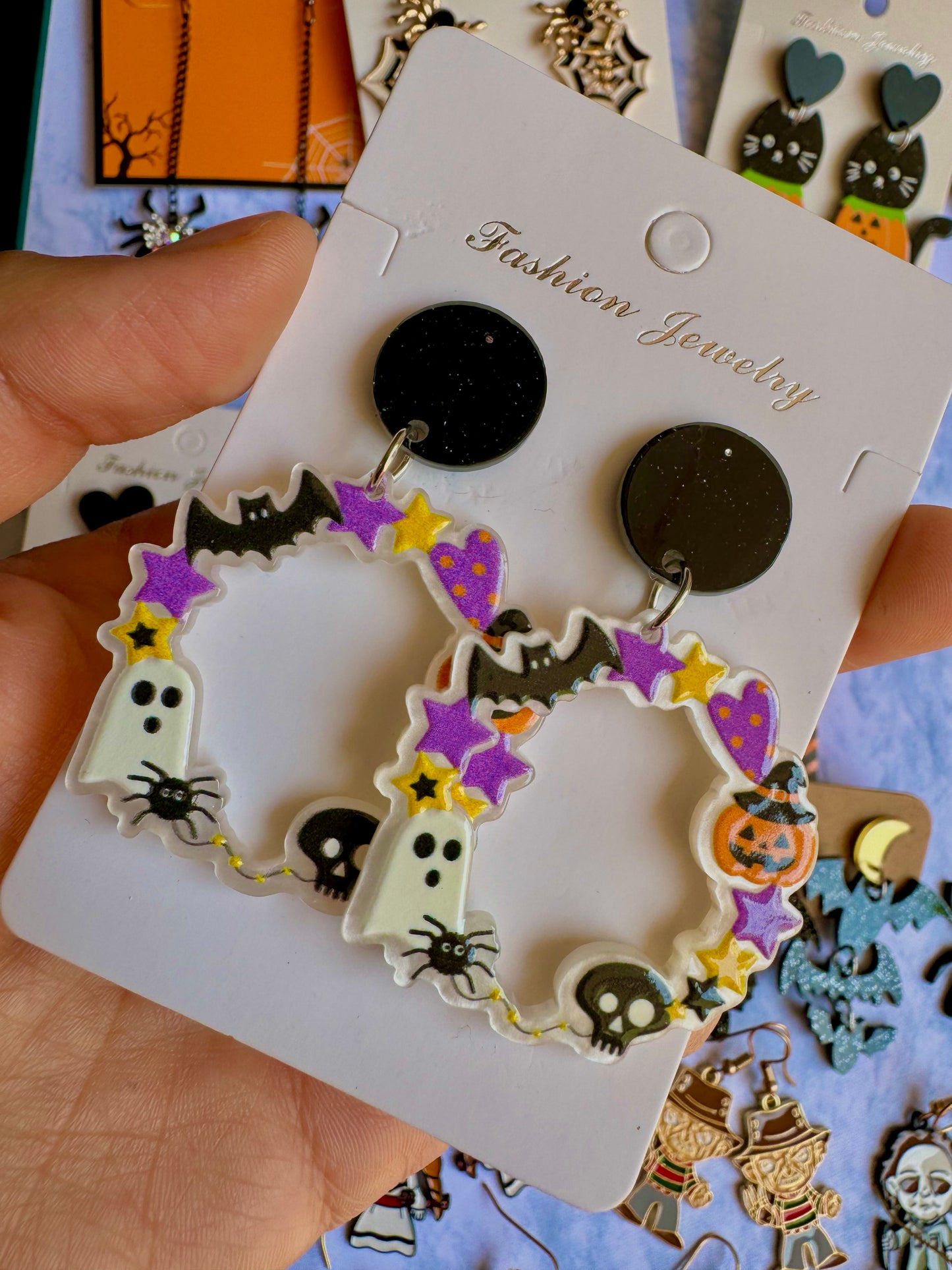 E274 Aretes Aro Halloween