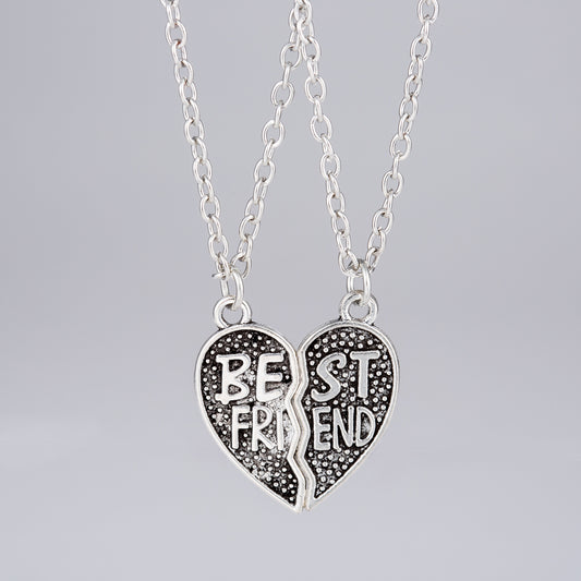 C1111 collar best friend plateado aleacion