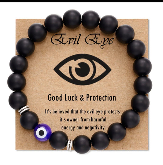 B937 Pulsera cuentas de ágata geométricas elástica