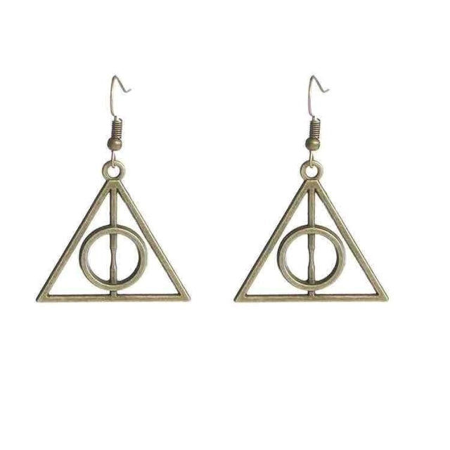 J57 Aretes Color Bronce Harry Potter