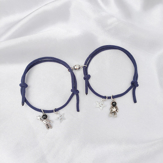 B431A Pulsera dúo astronauta pareja