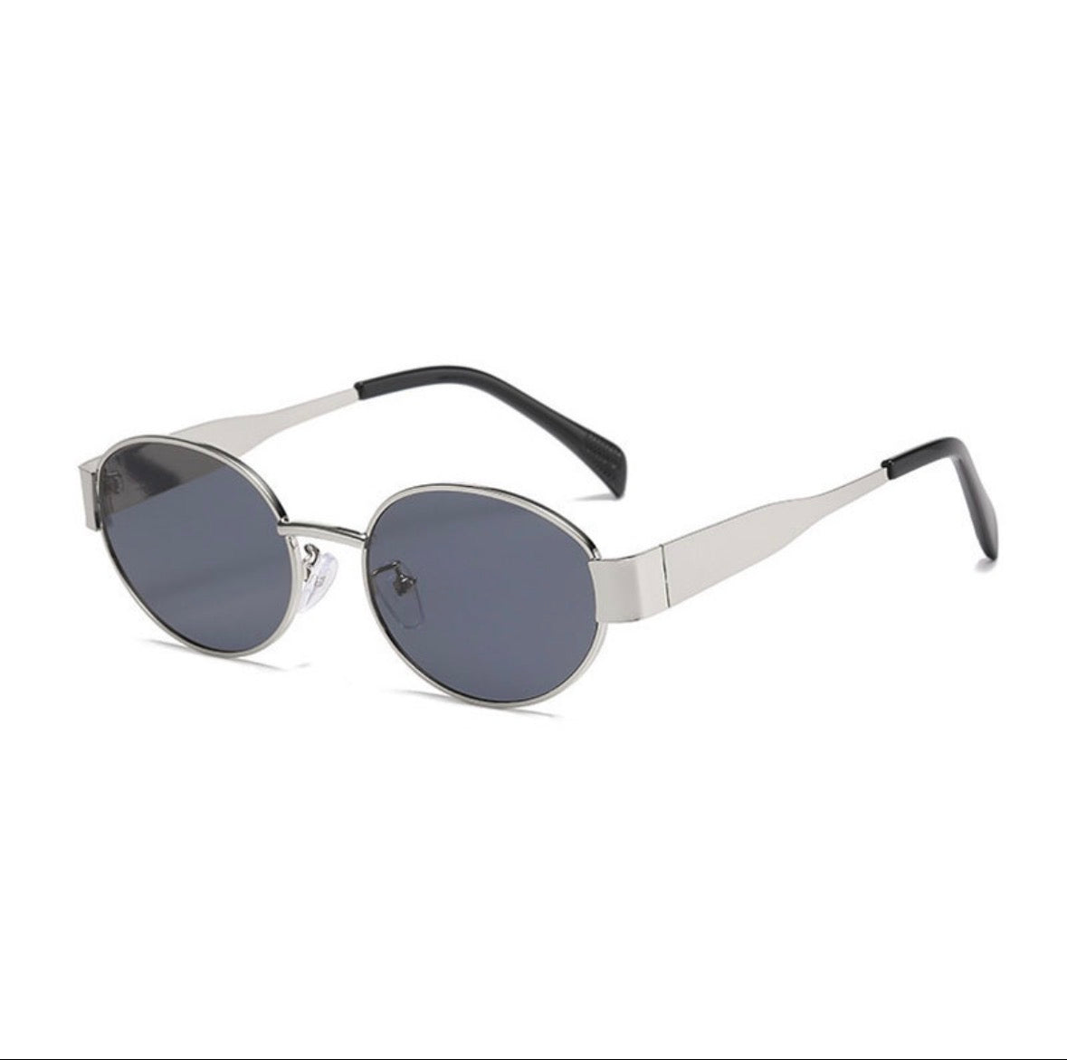 GF20 gafas acero inoxidable forma ovalada leg with cat eye