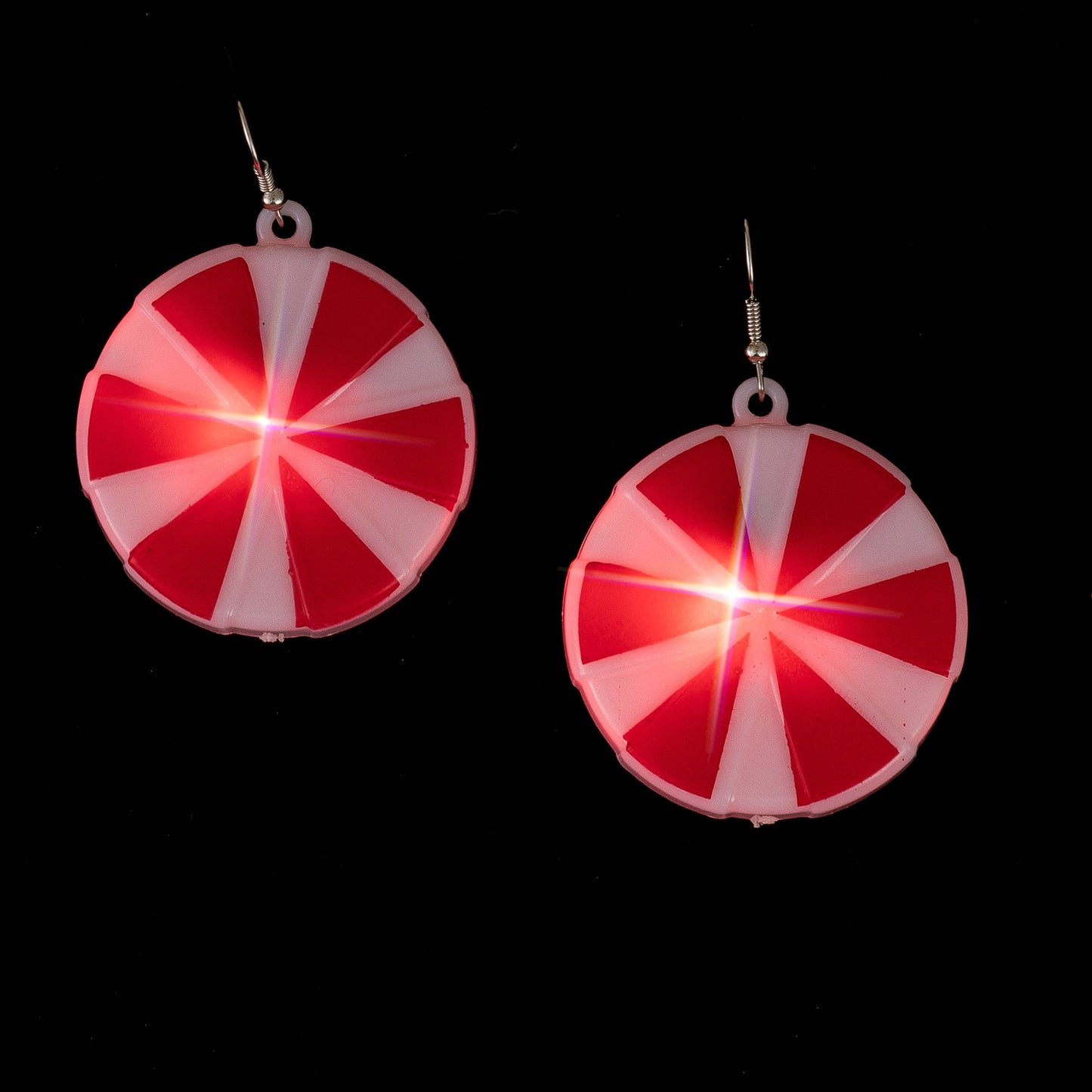 E4832 Aretes led caramelo navideño 5cm