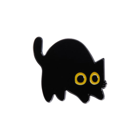 P136 pin gato negro 4cm