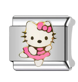 B425 Dije pulsera italiana hello Kitty 1cm