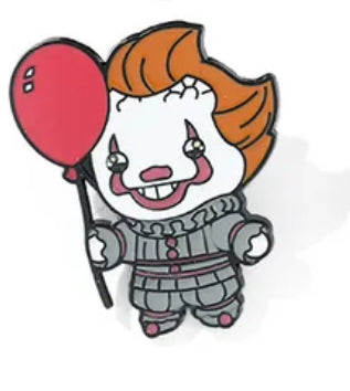 P125 Pin o broche it eso payaso para ropa esmaltado metal 3.5cm