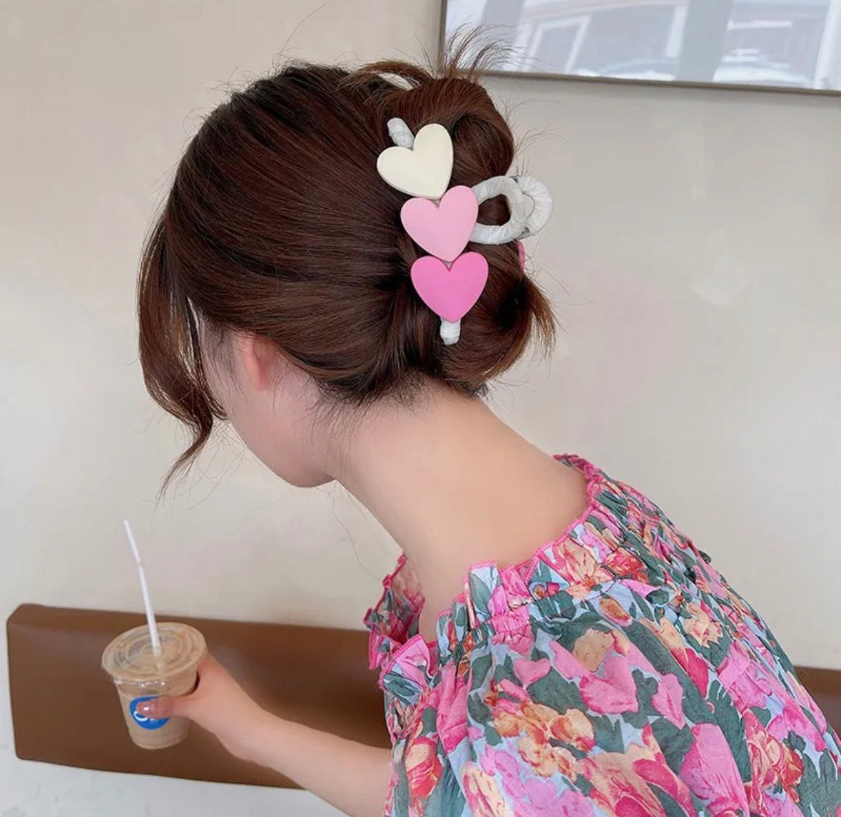 Ac70 Pinza para el cabello de corazones