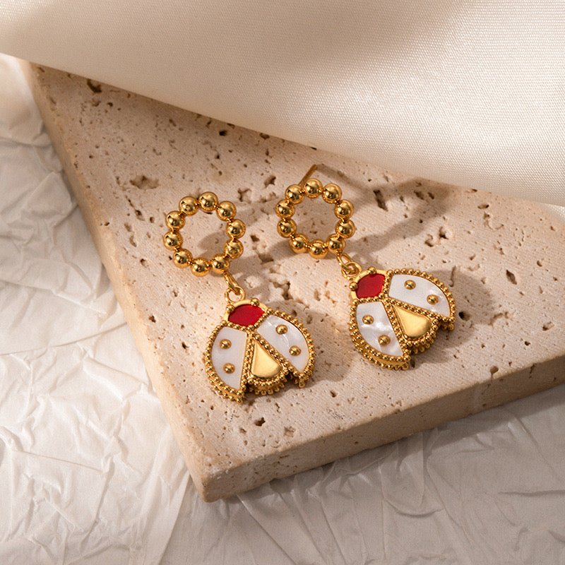 E4659 Aretes catarina acero inoxidable 3cm