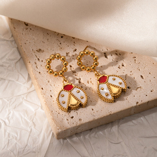 E4659 Aretes catarina acero inoxidable 3cm