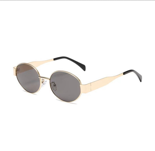 Lent15 lentes de sol ovalados de mujer metal