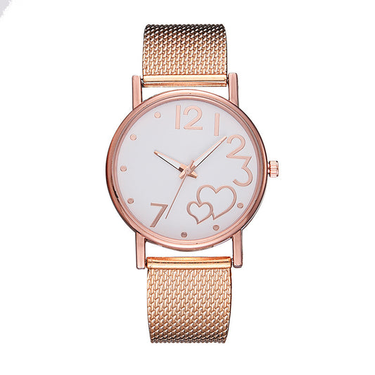 R119OR Reloj oro rosa material de correa gel de silice