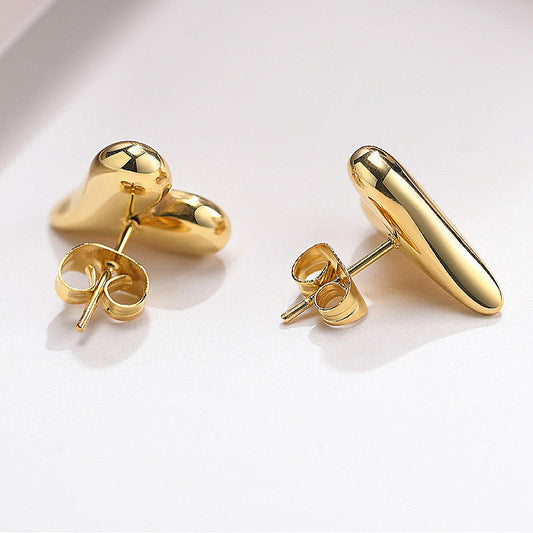 E2805 Aretes corazon acero de titanio 1.5cm
