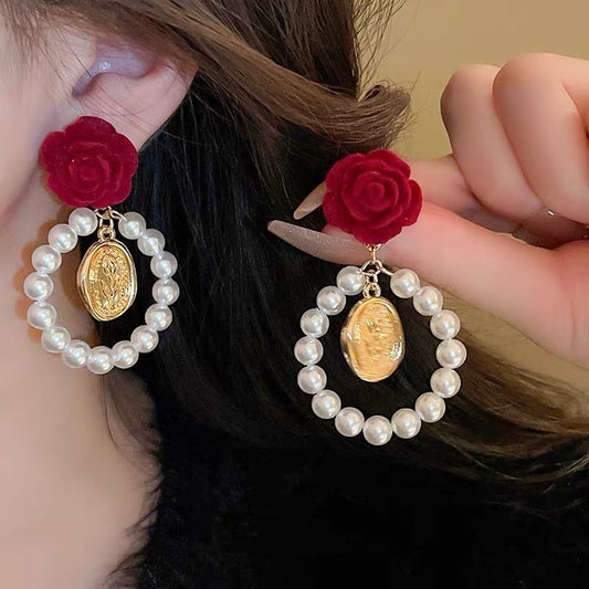 E3954 Aretes círculo aro aleacion 5 cm