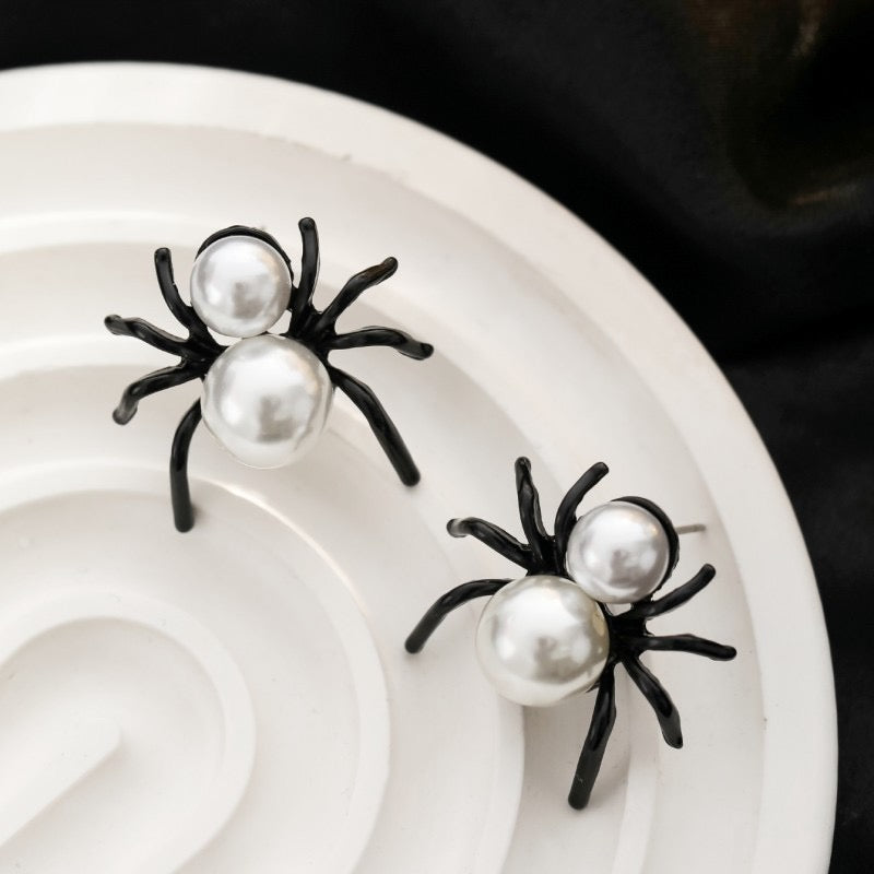 E4062 Aretes araña Halloween aleacion 2.5cm