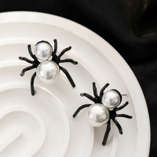 E4062 Aretes araña Halloween aleacion 2.5cm
