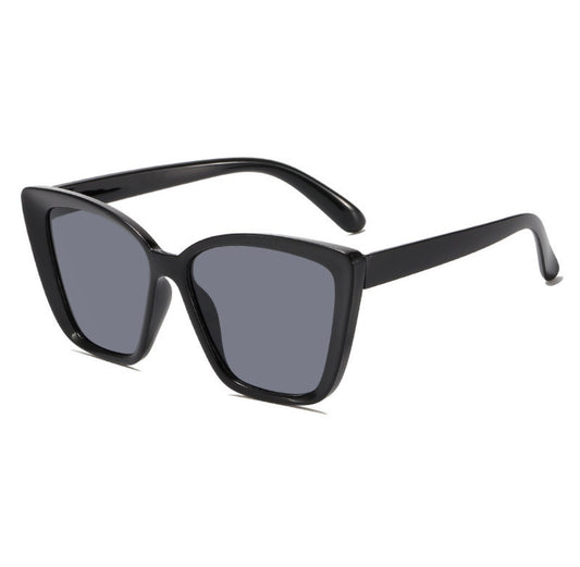 LENT55 Lentes grises montura negra protección UV400