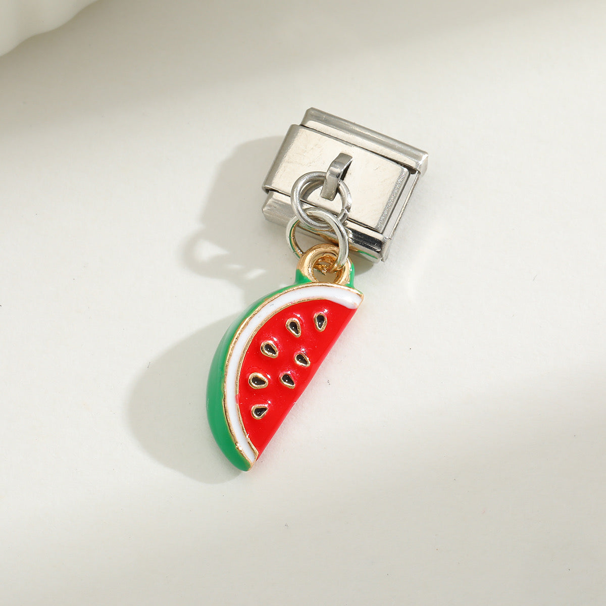B265 Charm pulsera italiana acero inoxidable 3cm