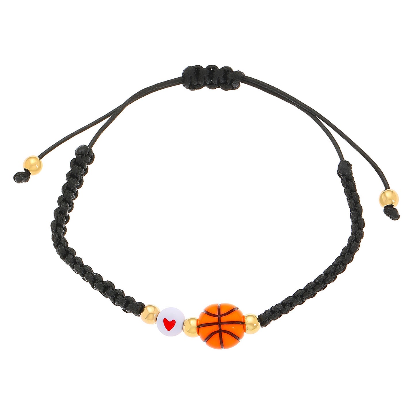 E398 Pulsera basketball tejido ajustable