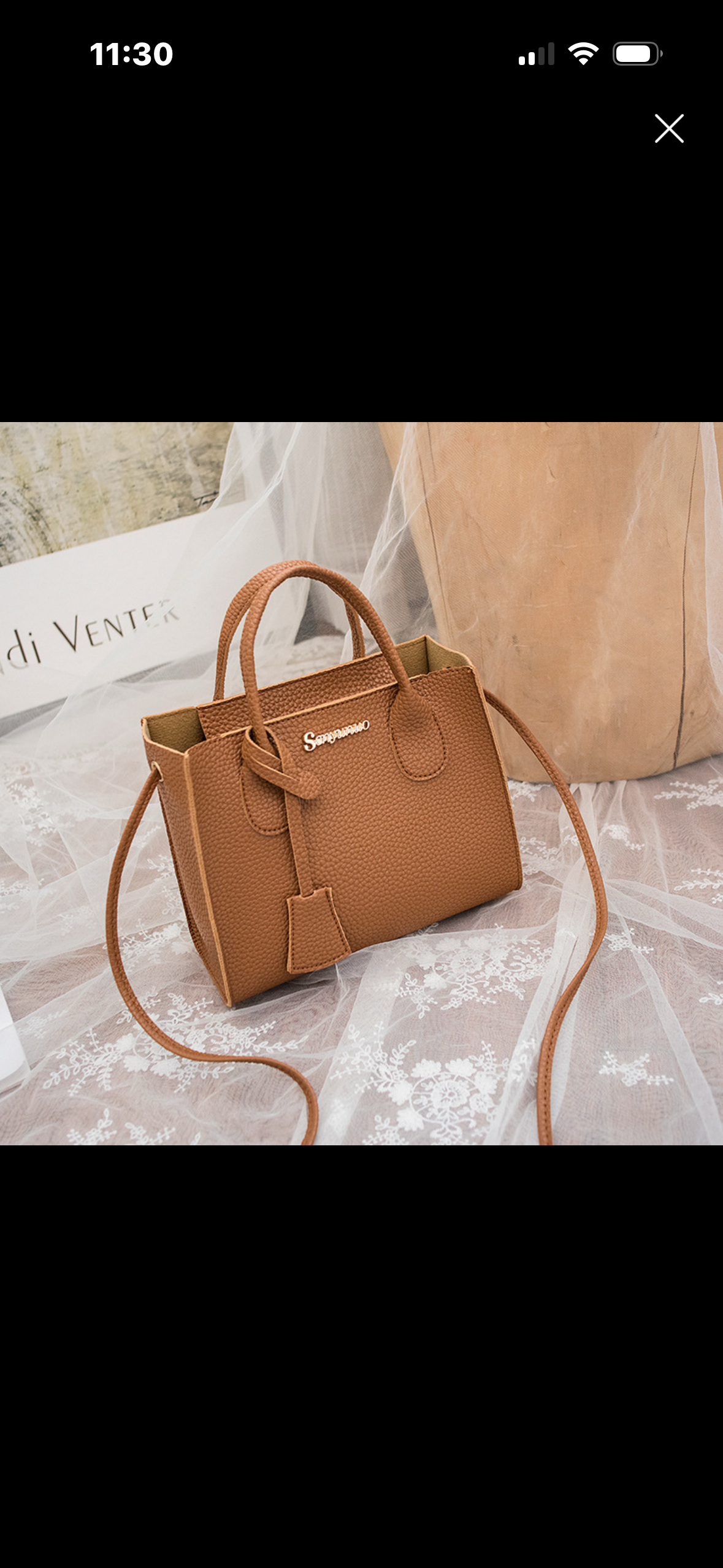 CR80 Bolso cafe estilo vintage cuero sintético