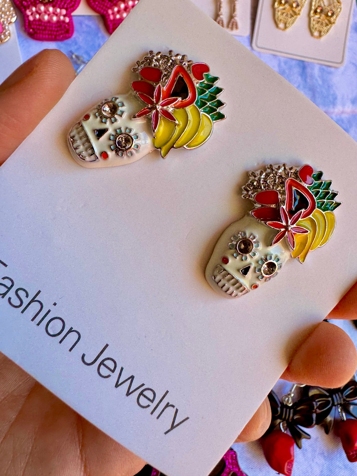 E238 Aretes Catrina Calavera Dia De Muertos Halloween