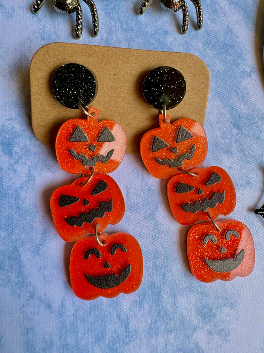 J52 Aretes Calabaza Halloween