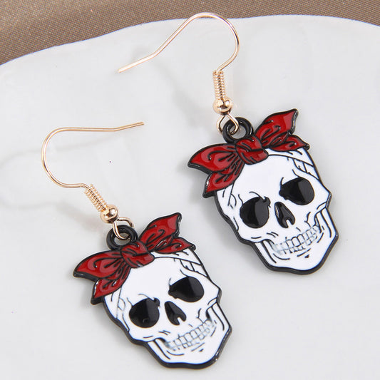E3808 Aretes catrina aleacion 4cm