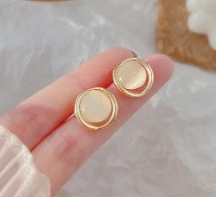 E4337 Aretes círculo aleacion 1.4cm