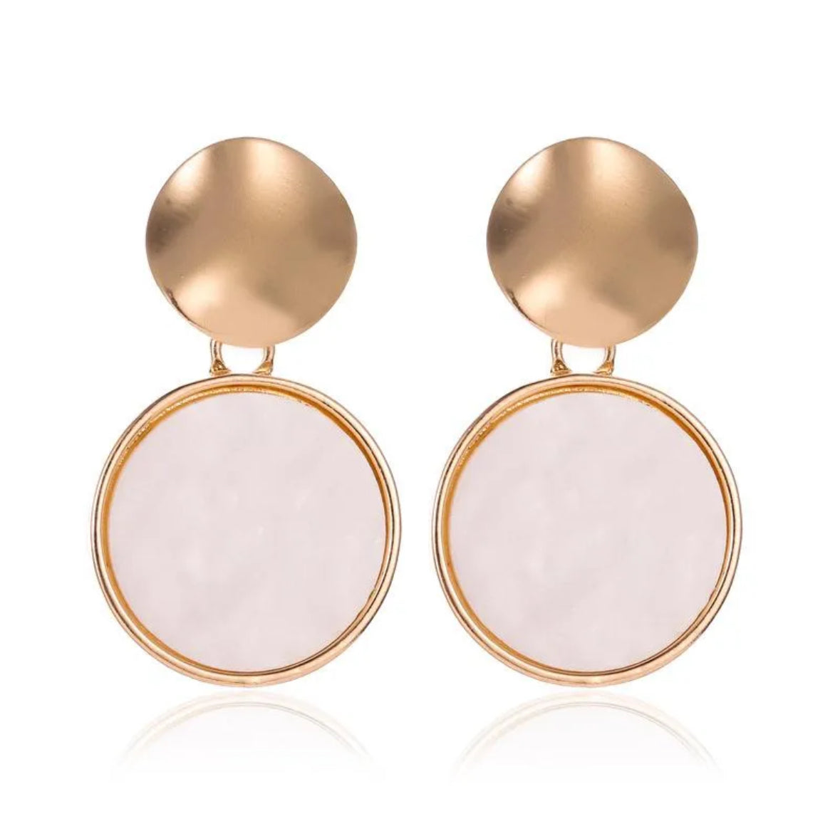 E2839 Aretes circulo aleacion 4cm