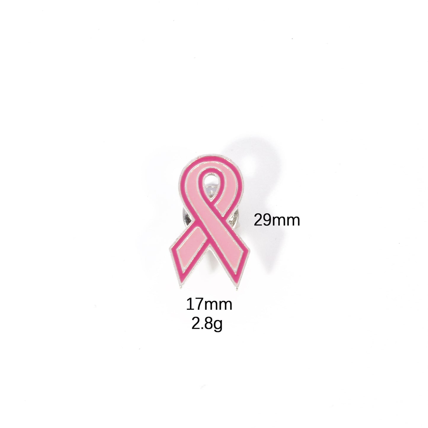 Pin 145 pin moño rosa aleacion 3cm