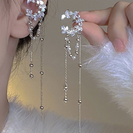 E3260 Aretes cristal brillante fiesta colgantes 10cm