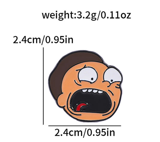 P318 Pin cabeza de niño 3cm aleacion
