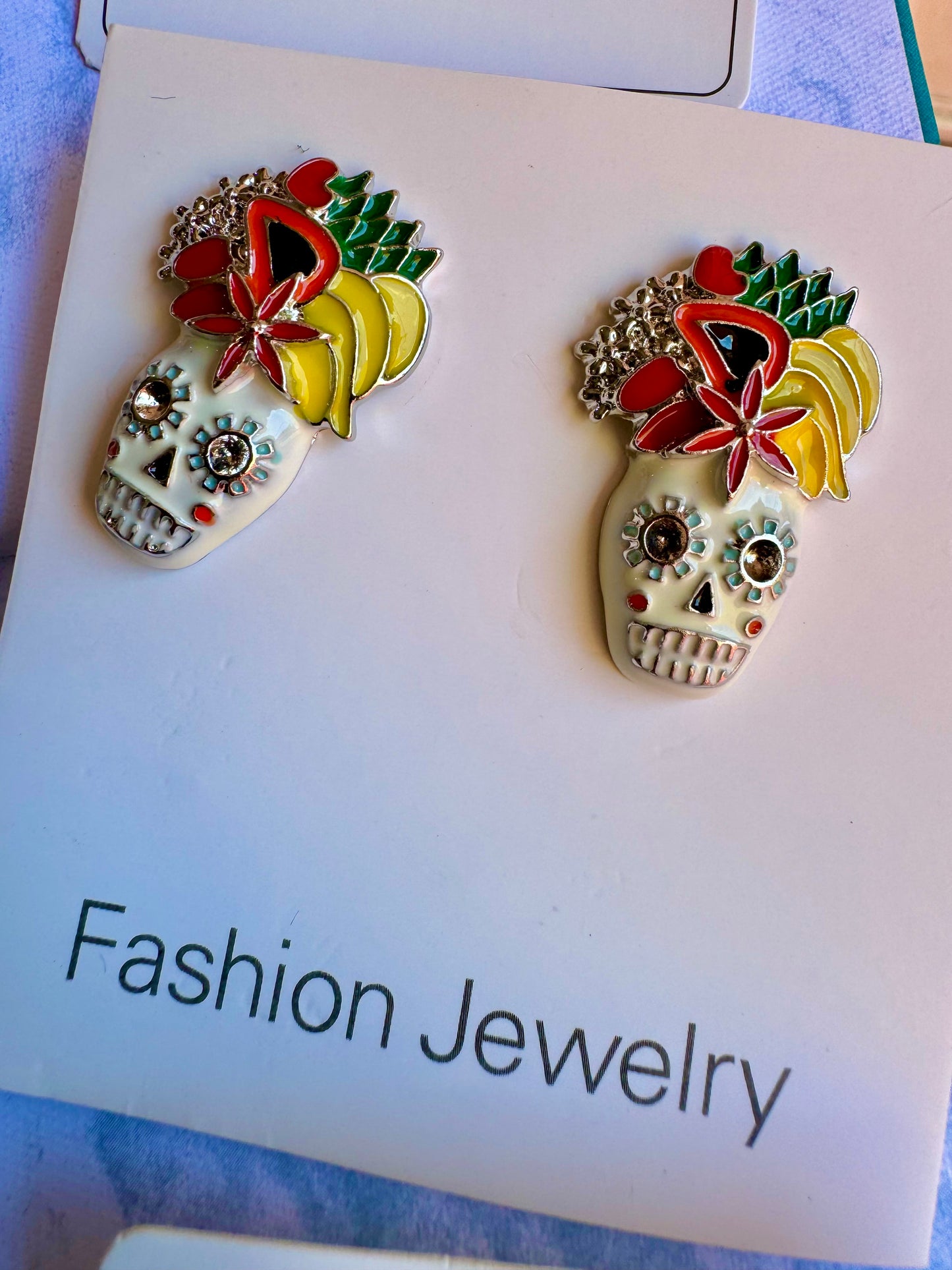 E238 Aretes Catrina Calavera Dia De Muertos Halloween