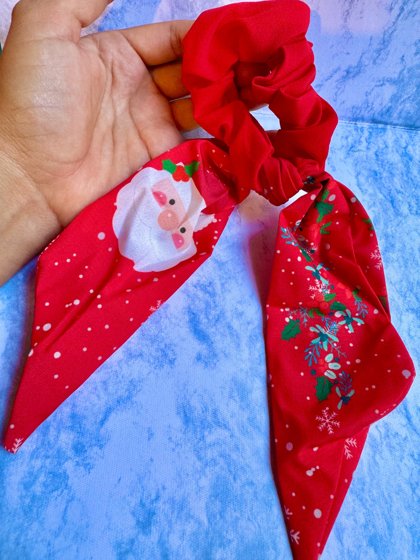 AC65 Scrunchie navideña santa claus