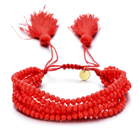 B485 pulsera cuencas ágata elástica