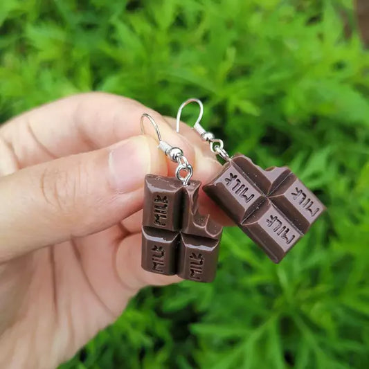 Aretes 1066 Grande Chocolate Resina