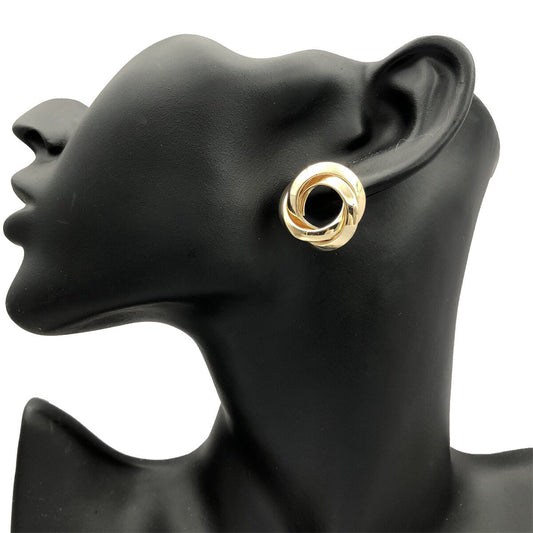 E5904 arete circular dorado metal 4cm