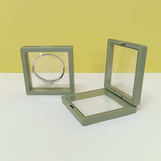DM08 Pieza verde de plástico exhibidor de aretes/ collares y pulseras anillos joyeria en general precio por pieza.