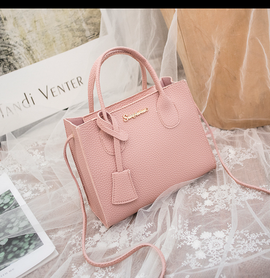 CR80 Bolso Rosa estilo vintage cuero sintético