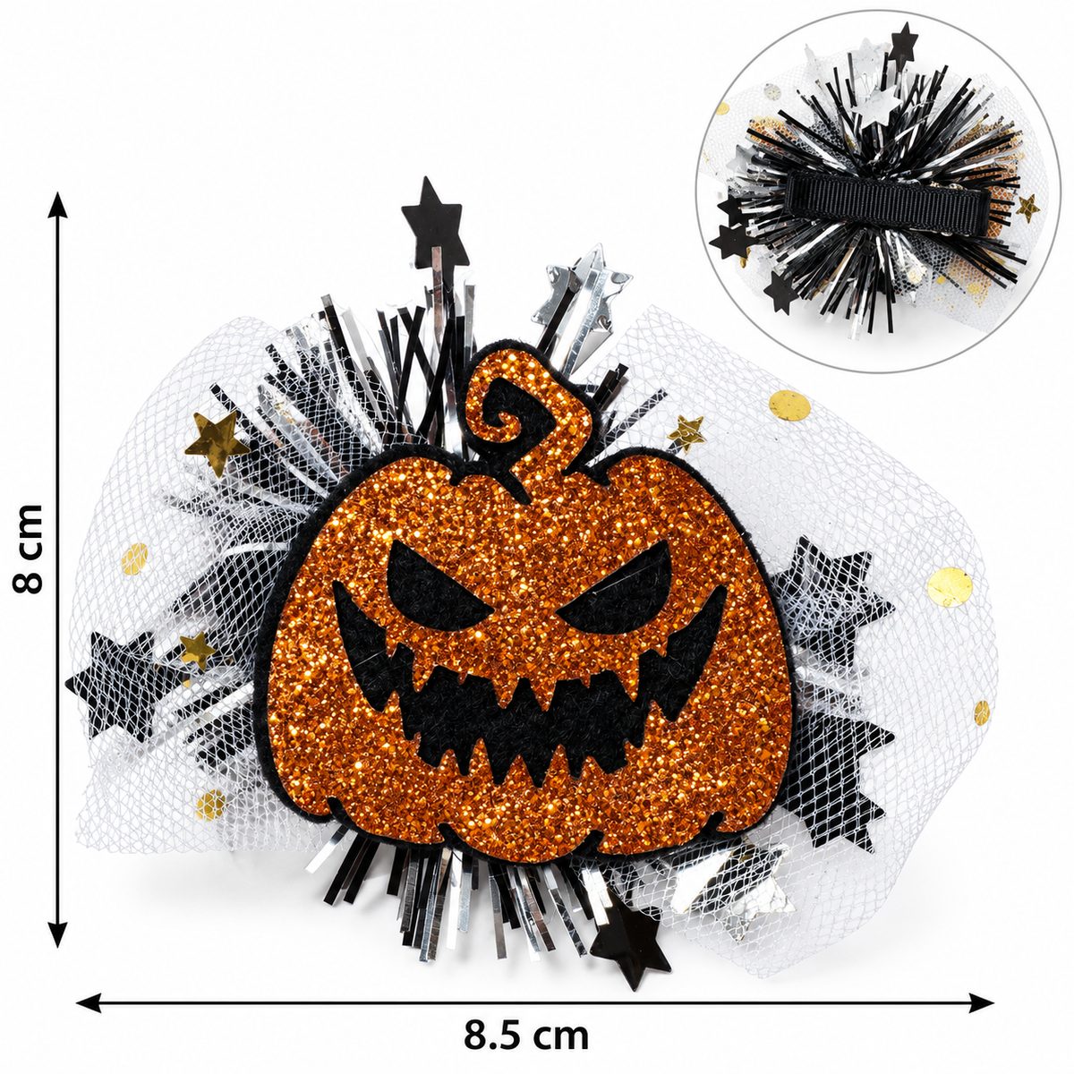 PZ3 Pinza de calabaza tornasol para cabello