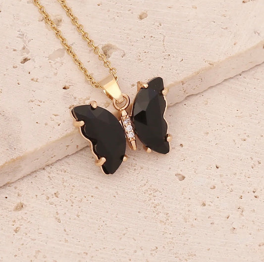 C1426N Collar mariposa negro acero inoxidable 20cm