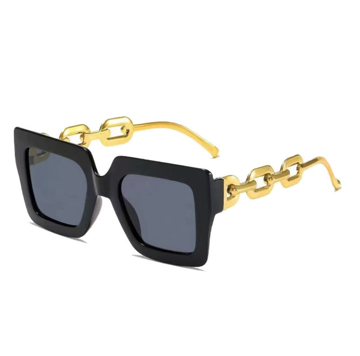 GF22 gafas de sol cuadradas con estructura dorada