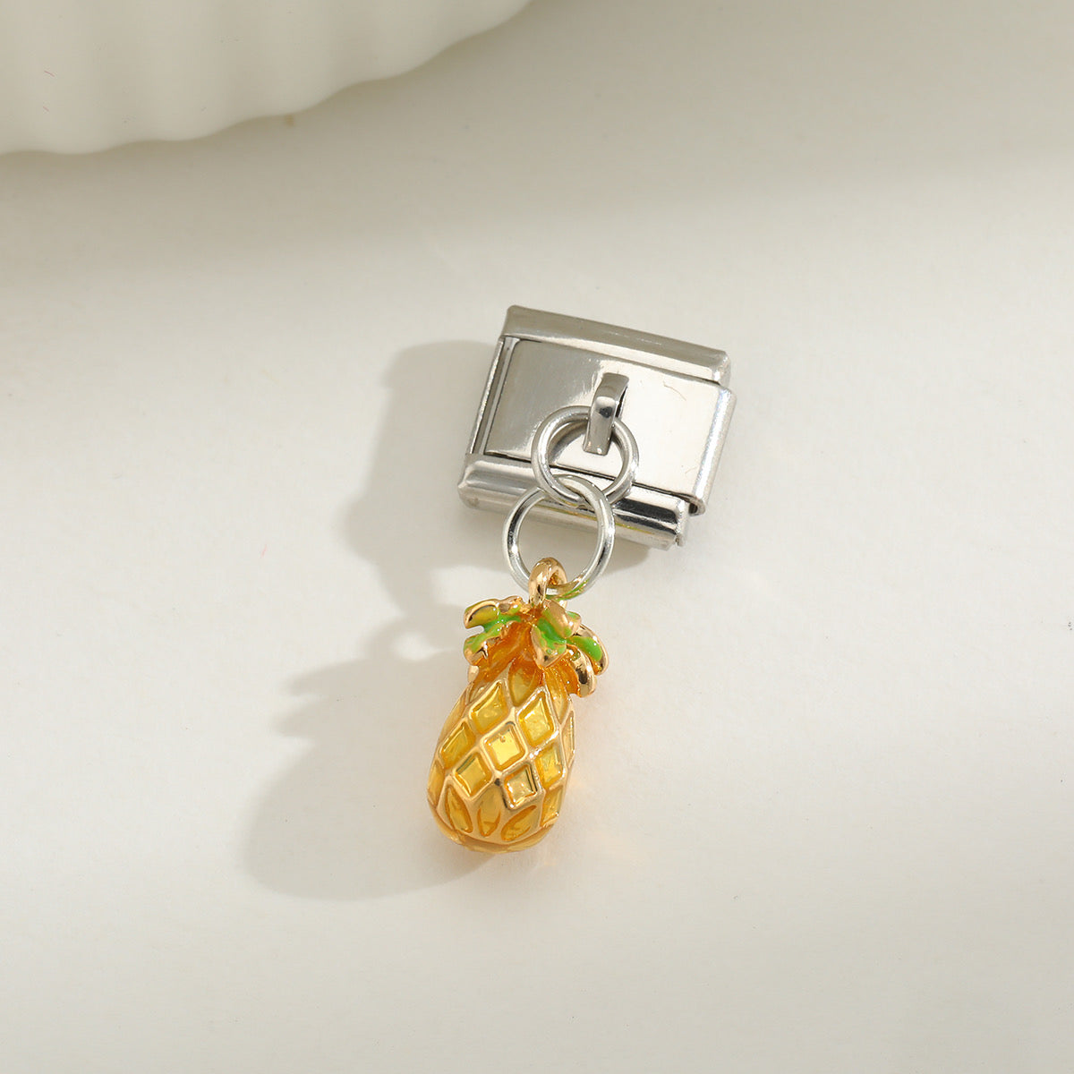B264 Charm pulsera italiana acero inoxidable 2cm